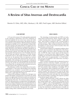 A Review of Situs Inversus and Dextrocardia