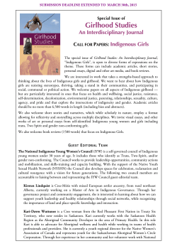 Indigenous Girls - Berghahn Journals