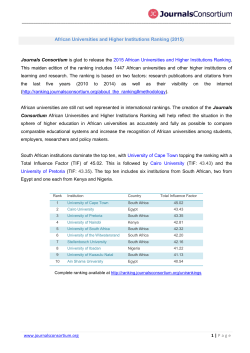 JC Press Release - Journals Consortium