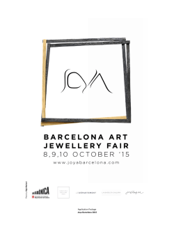 Application Package Joya Barcelona 2015