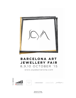 Application Package JOYA Barcelona 2015
