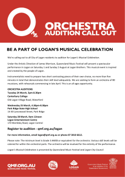 BE A PART OF LOGAN`S MUSICAL CELEBRATION