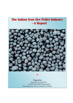 The Indian Iron Ore Pellet Industry - A Report