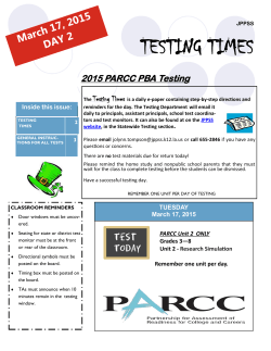 Testing Times â March 17 2015 PARCC â Day 2_3.17.15