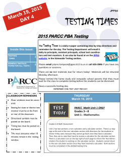 Testing Times â March 19 2015 PARCC â Day 4