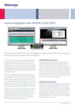 Aurora integration with NVIDIA CUDA GPU