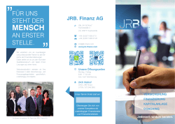 MENSCH - JRB. Finanz AG