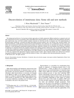 Deconvolution of immittance data: Some old and new methods