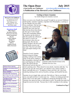 here to a PDF version of our latest newsletter