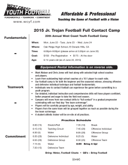 Full Contact Camp - Oak Ridge Jr Trojans