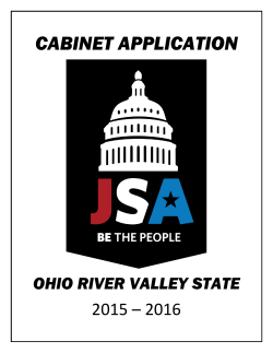 CABINET APPLICATION - Junior State of America