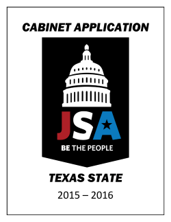 CABINET APPLICATION TEXAS STATE