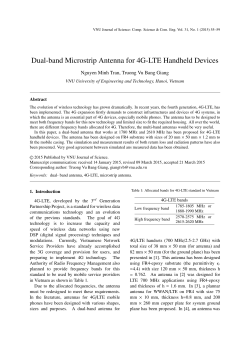 Dual-band Microstrip Antenna for 4G