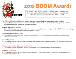 2015 BOOM Awards - Jeffersontown Chamber of Commerce
