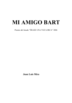 MI AMIGO BART - Juan Luis Mira