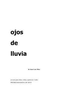 OJOS DE LLUVIA - Juan Luis Mira