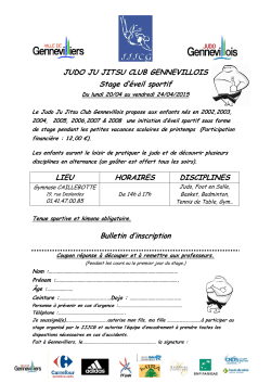 Fiche d`inscription - judogennevillois.fr