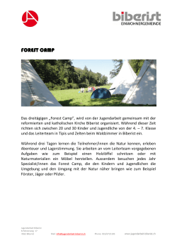 Factsheet_Forest Camp