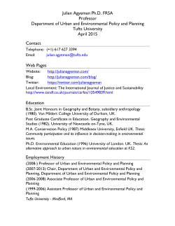 Agyeman Full Curriculum Vitae April 2015