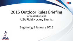 USAFH Outdoor Rule Briefing 01 Jan 2015