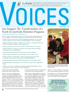 Just Imagine! The Transformation of a Parish by JustFaith Ministries