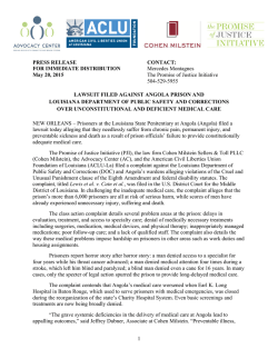 2015.05.20 PJI Press Release - Promise of Justice Initiative