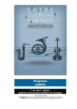 Programa Canto semifinal y final (PDF
