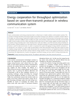 Energy cooperation for throughput optimization based on save