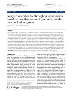 Energy cooperation for throughput optimization based on save