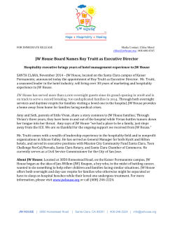 JW House Board Names Roy Truitt as Executive Director