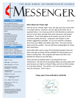 April 2015 Messenger - John Wesley United Methodist Church