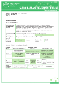 PDF, 294.75 KB - K-10 Outline - School Curriculum and Standards