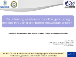 Volunteering assistance to online geocoding services through a