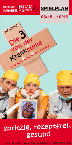 Unser aktuelles Programmheft - Kabarett Breschke & Schuch