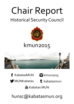 kmun2015 - Kabatas Model United Nations Conference