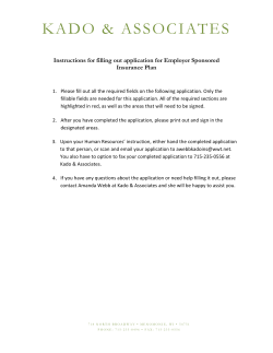Small Employer Uniform Employee Application for