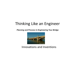 Week One Thinking Like An Engineer Powerpoint