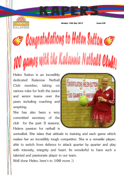 Kapers 20 - Kalannie