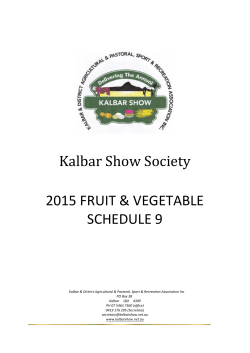 Section 9 Fruit & Vegetables