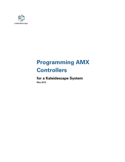 Programming AMX Controllers for a Kaleidescape System