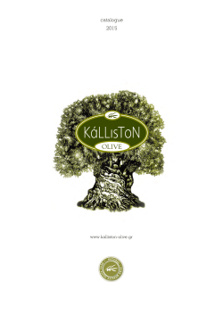 catalogue 2015 - Kalliston Olive