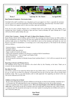 Newsletter Week 9 - Kamo Primary School
