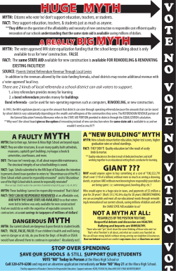HUGE MYTH - Kanabec Citizens for a Responsible Education