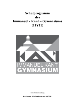 Schulprogramm  - Immanuel-Kant