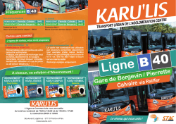 Ligne B 40 - KARU`LIS