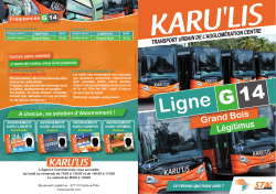 Ligne G 14 - KARU`LIS