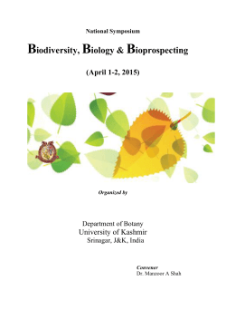 Biodiversity, Biology & Bioprospecting