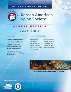 to view the Course Brochure - Korean American Spine Society