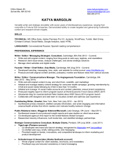 Resume. - Katya Creates