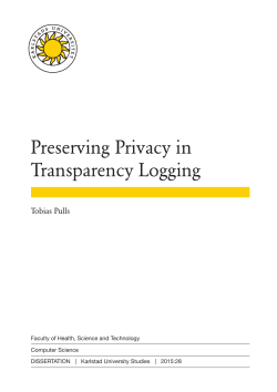 Preserving Privacy in Transparency Logging